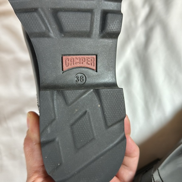 Camper Black Patent Leather Chunky Chelsea Boots Size 38/ 7.5 - Picture 7 of 9